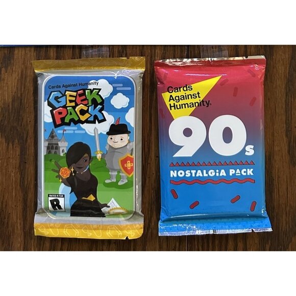 Cards Against Humanity Geek Pack & 90’s Nostalgia Pack - Picture 1 of 2